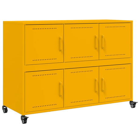 Sideboard Mustard 100.5X39X72 Cm Steel