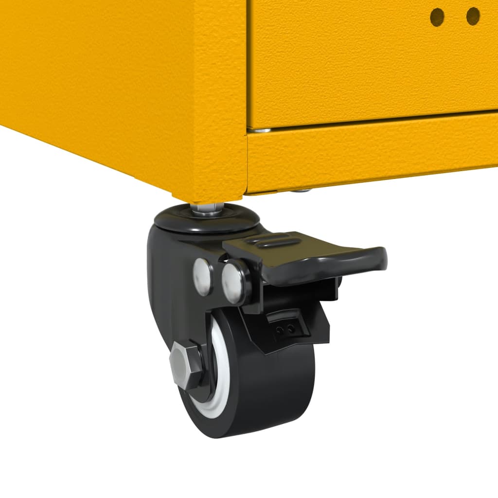 Sideboard Mustard 100.5X39X72 Cm Steel