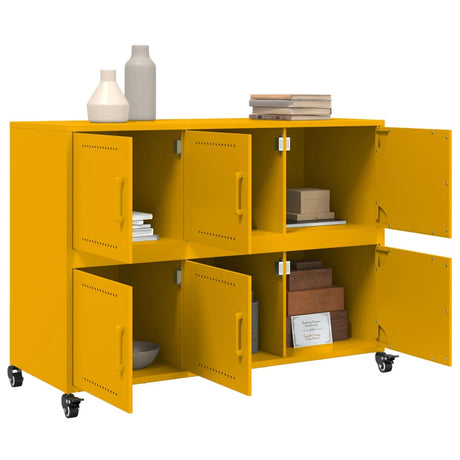 Sideboard Mustard 100.5X39X72 Cm Steel