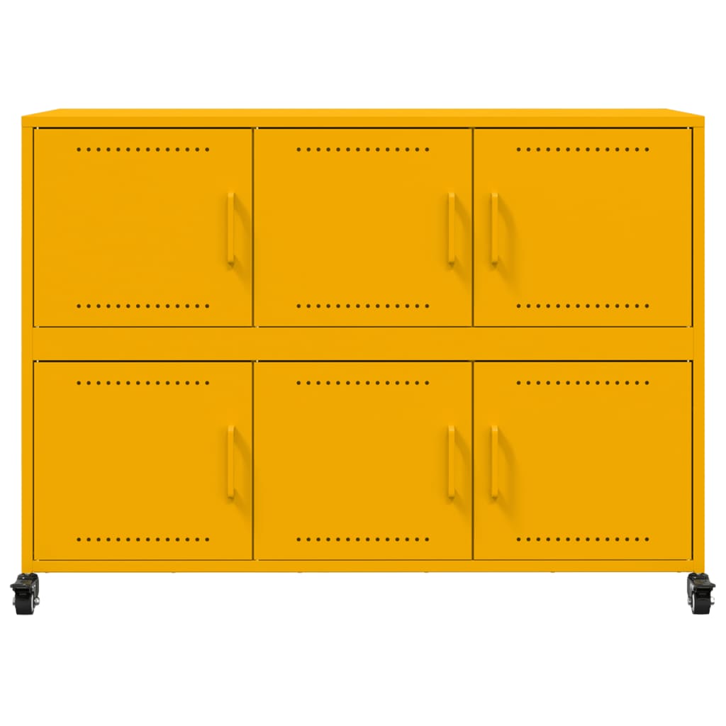 Sideboard Mustard 100.5X39X72 Cm Steel