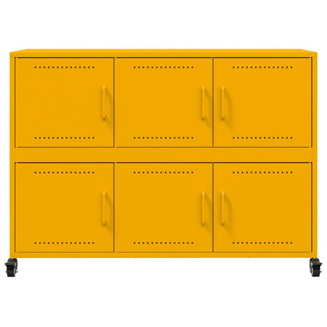 Sideboard Mustard 100.5X39X72 Cm Steel