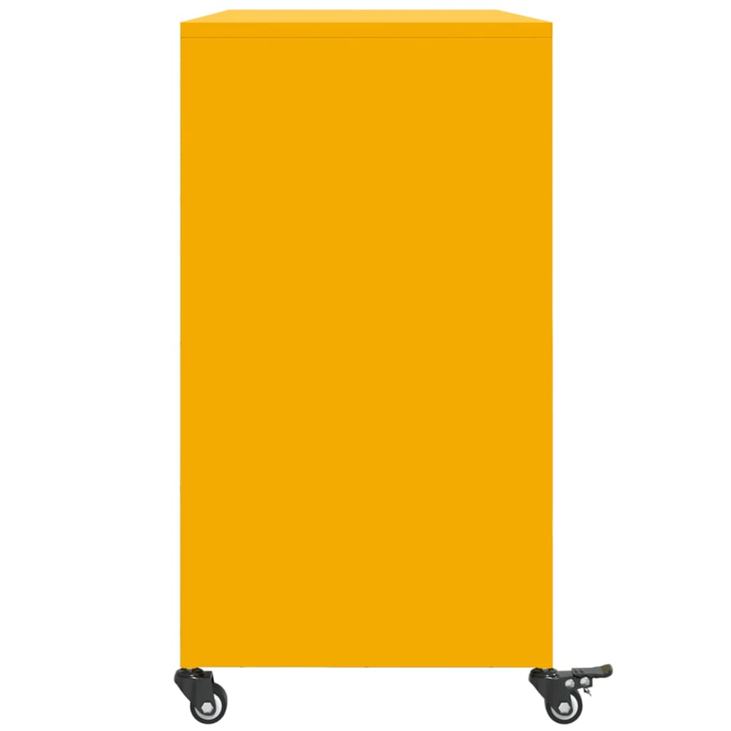 Sideboard Mustard 100.5X39X72 Cm Steel