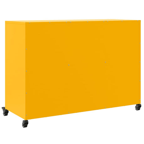 Sideboard Mustard 100.5X39X72 Cm Steel