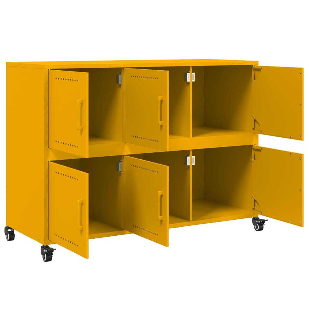 Sideboard Mustard 100.5X39X72 Cm Steel