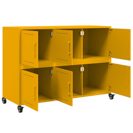 Sideboard Mustard 100.5X39X72 Cm Steel