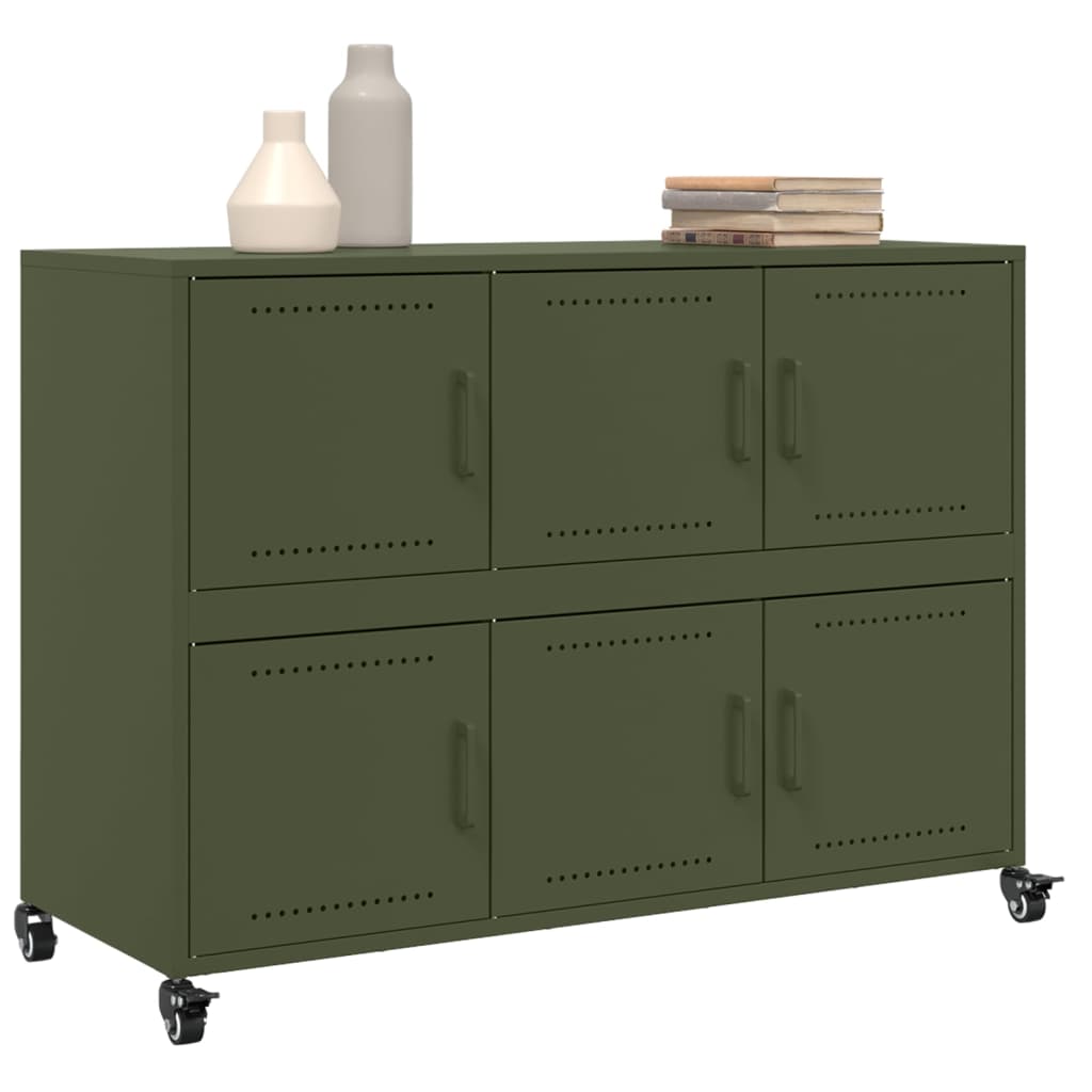 Sideboard Olive 100.5X39X72 Cm Steel