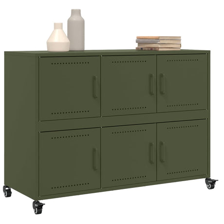 Sideboard Olive 100.5X39X72 Cm Steel