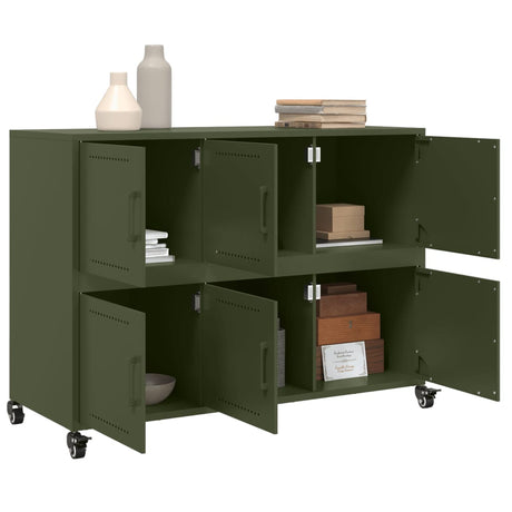 Sideboard Olive 100.5X39X72 Cm Steel
