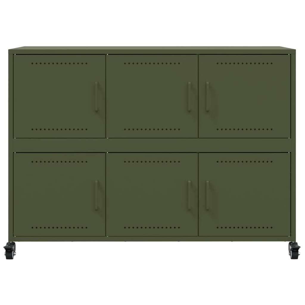 Sideboard Olive 100.5X39X72 Cm Steel