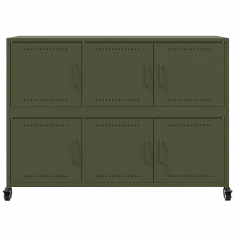 Sideboard Olive 100.5X39X72 Cm Steel