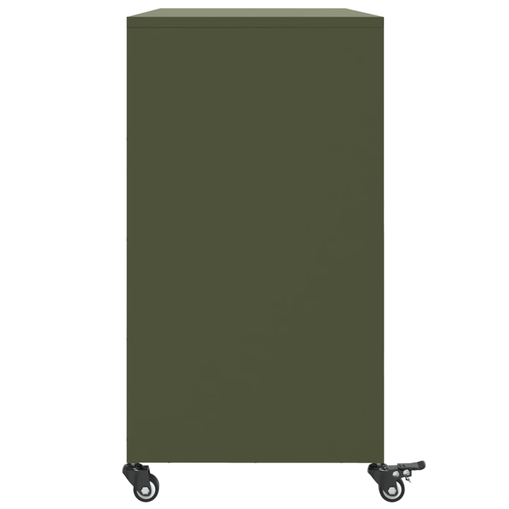 Sideboard Olive 100.5X39X72 Cm Steel