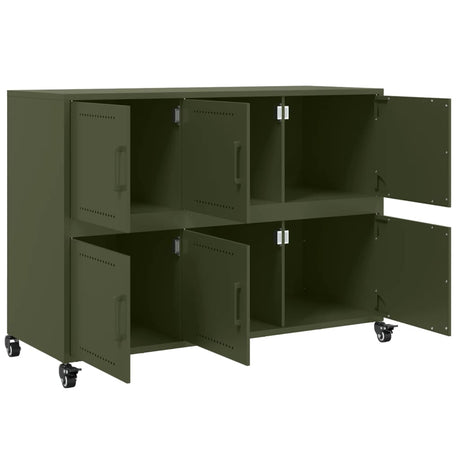 Sideboard Olive 100.5X39X72 Cm Steel