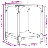 Coffee Tables With Top 2 Pcs Steel