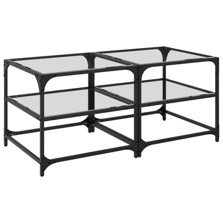 Coffee Tables With Top 2 Pcs Steel