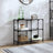 Console Table With Glass Top Steel