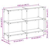 Console Table With Glass Top Steel