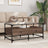 Coffee Table With Glass Top 98.5X50X45 Cm Steel