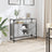 Sideboard With Glass Top 98X35X81 Cm Engineered Wood