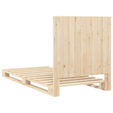 Bed Frame without Mattress with Headboard 90x200 cm Solid Wood