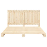 Bed Frame Without Mattress With Headboard Solid Wood