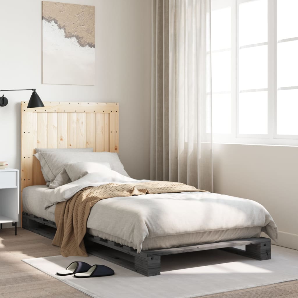Bed Frame Without Mattress With Headboard Solid Wood