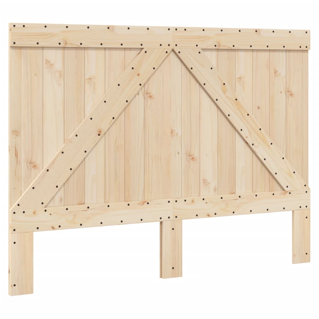 Bed Frame without Mattress with Headboard 160x200 cm Solid Wood