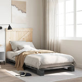 Bed Frame Without Mattress With Headboard Solid Wood