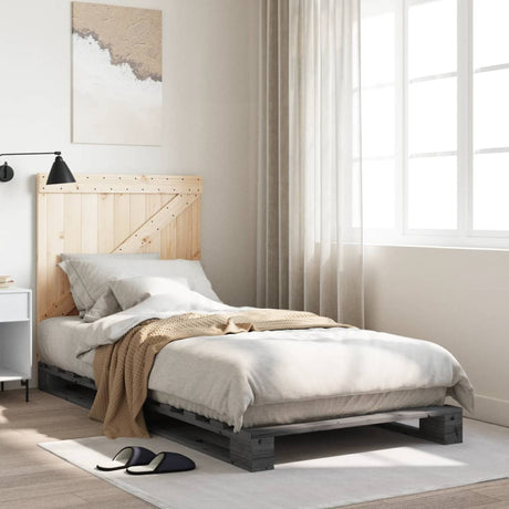 Bed Frame Without Mattress With Headboard Solid Wood