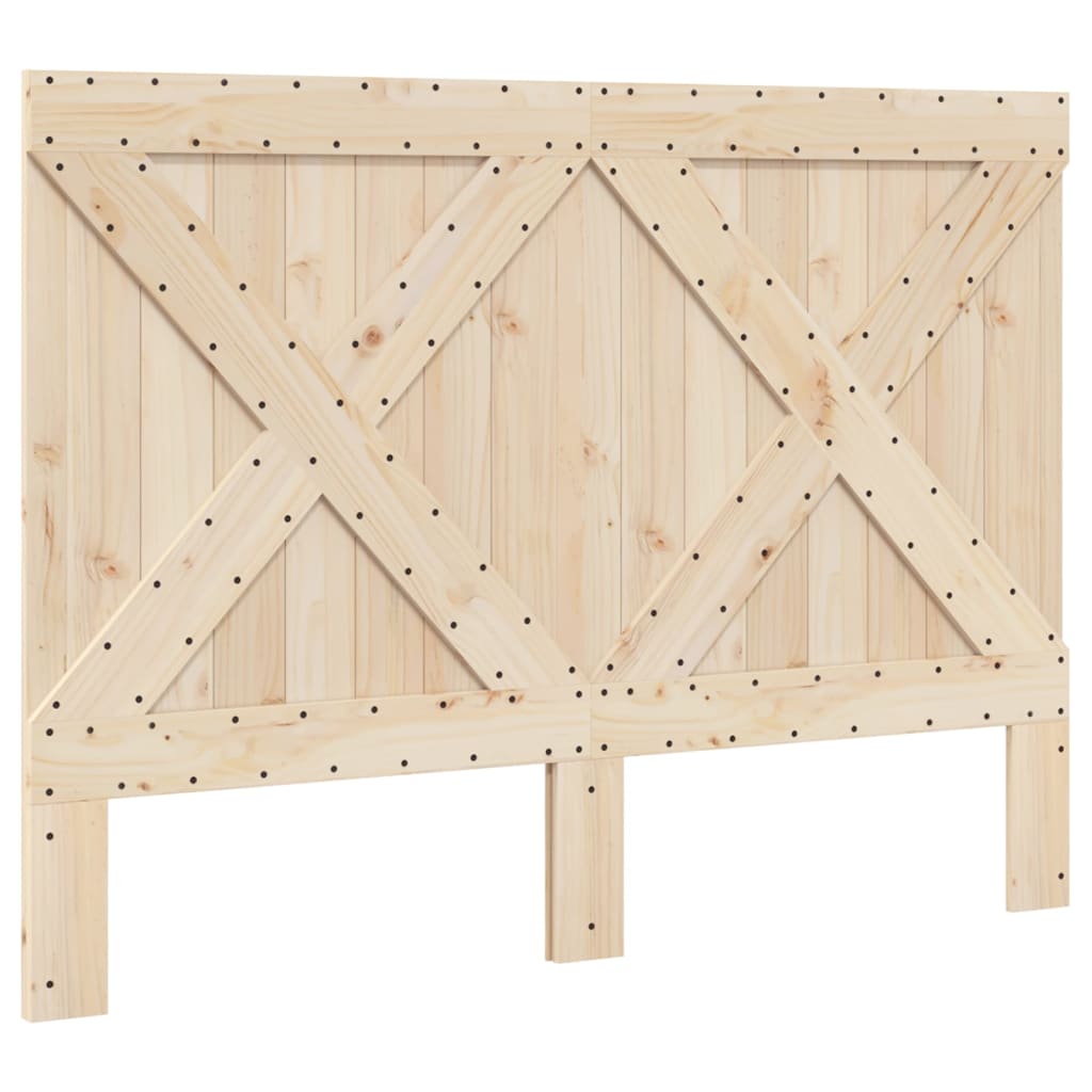 Bed Frame without Mattress with Headboard 160x200 cm Solid Wood