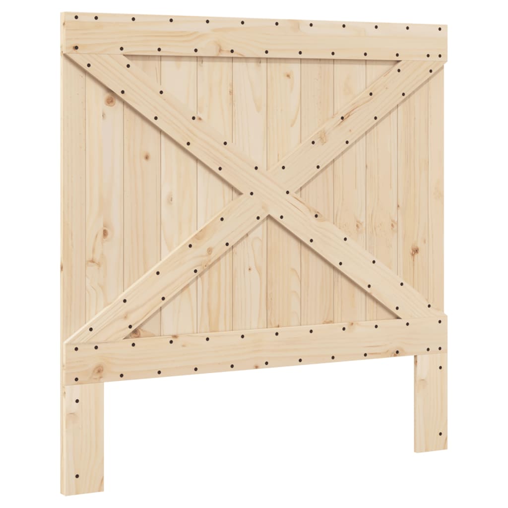 Bed Frame without Mattress  Grey 100x200 cm Solid Wood Pine