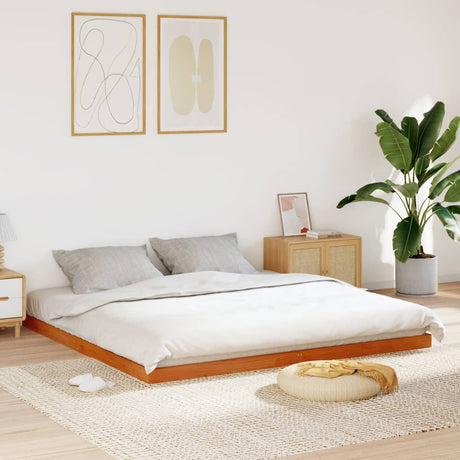 Bed Frame Without Mattress Solid Wood Pine