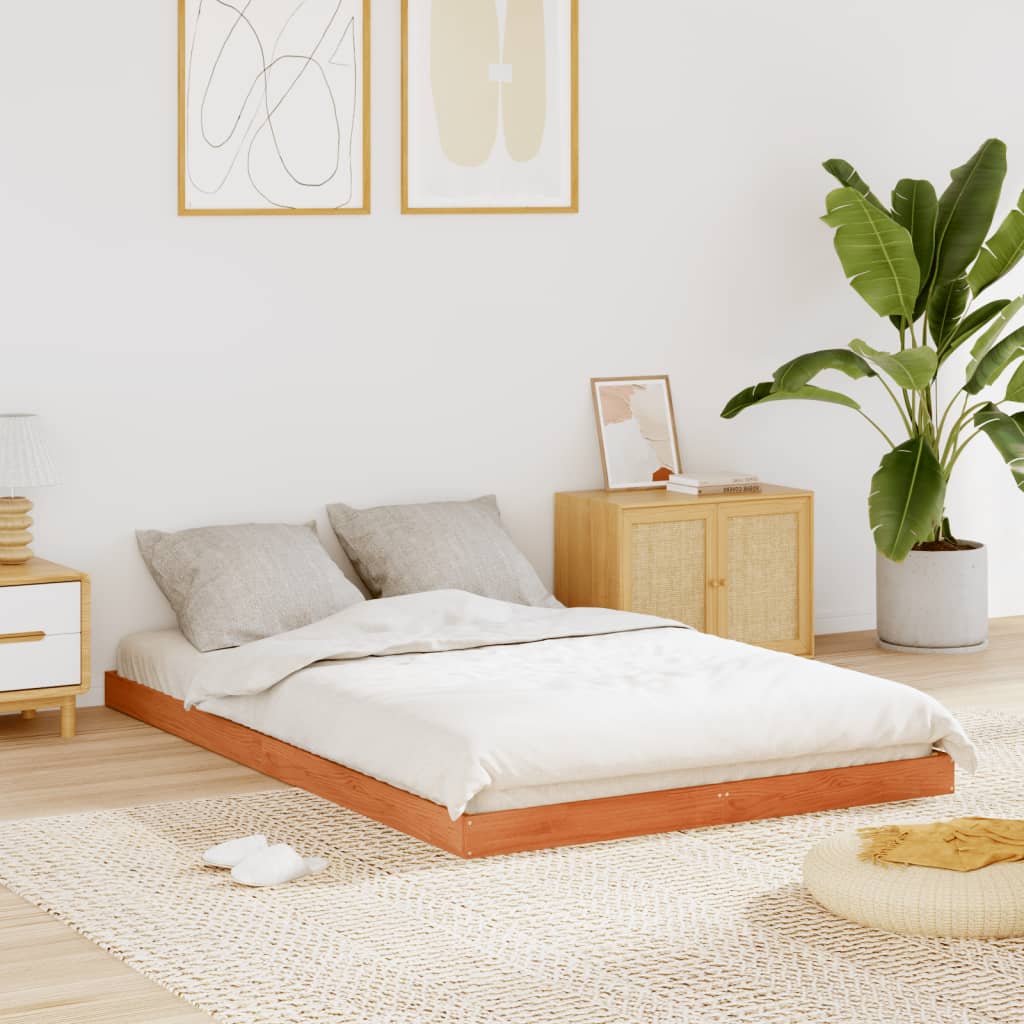Bed Frame Without Mattress Solid Wood Pine