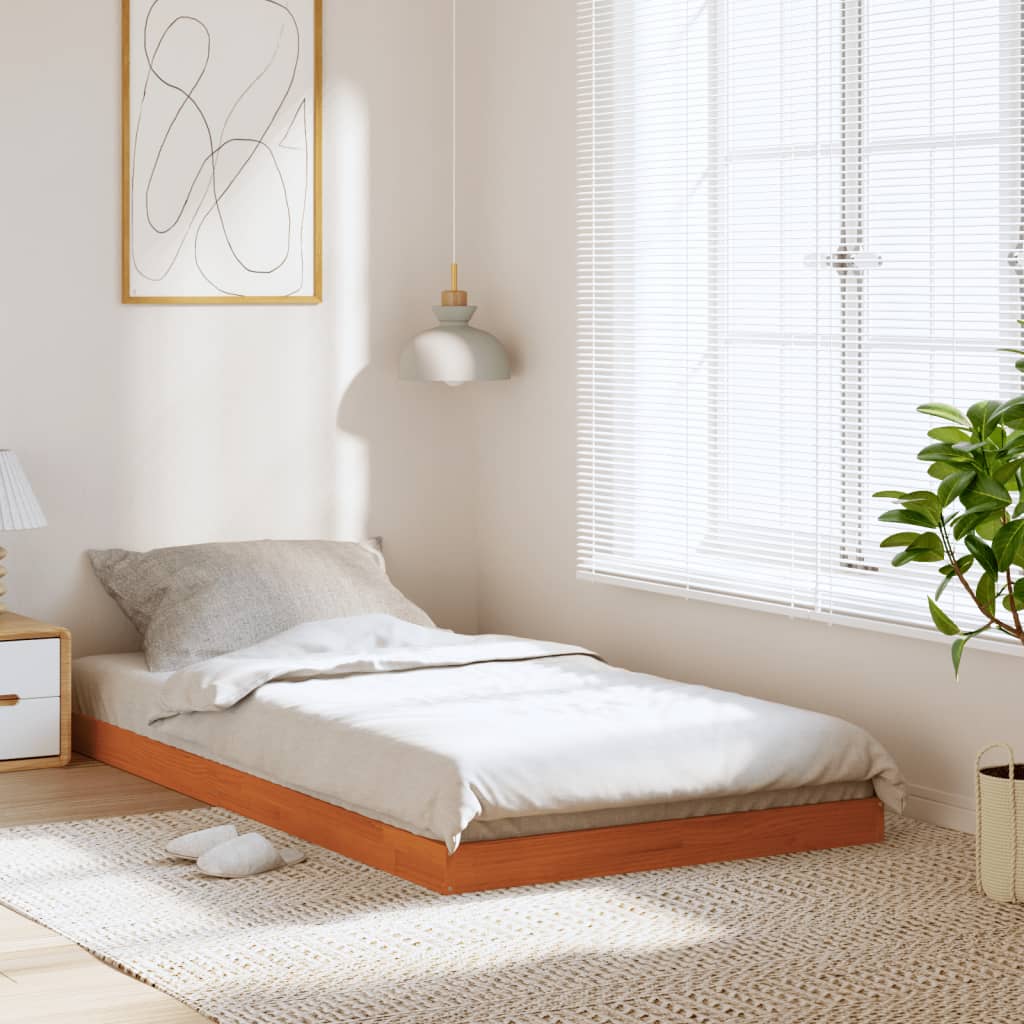 Bed Frame Without Mattress Solid Wood Pine