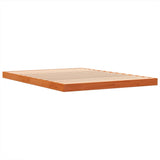 Bed Frame without Mattress Wax Brown 135x190 cm Double Solid Wood Pine