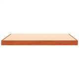 Bed Frame without Mattress Wax Brown 135x190 cm Double Solid Wood Pine