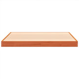 Bed Frame without Mattress Wax Brown 120x190 cm Small Double Solid Wood Pine
