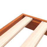 Bed Frame without Mattress Wax Brown 90x190 cm Single Solid Wood Pine