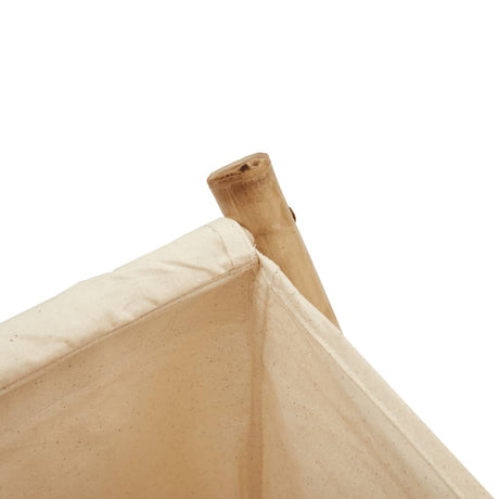 Laundry Basket Cream White Bamboo