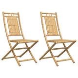 Folding Garden Chairs 2 Pcs 46X66X99 Cm Bamboo