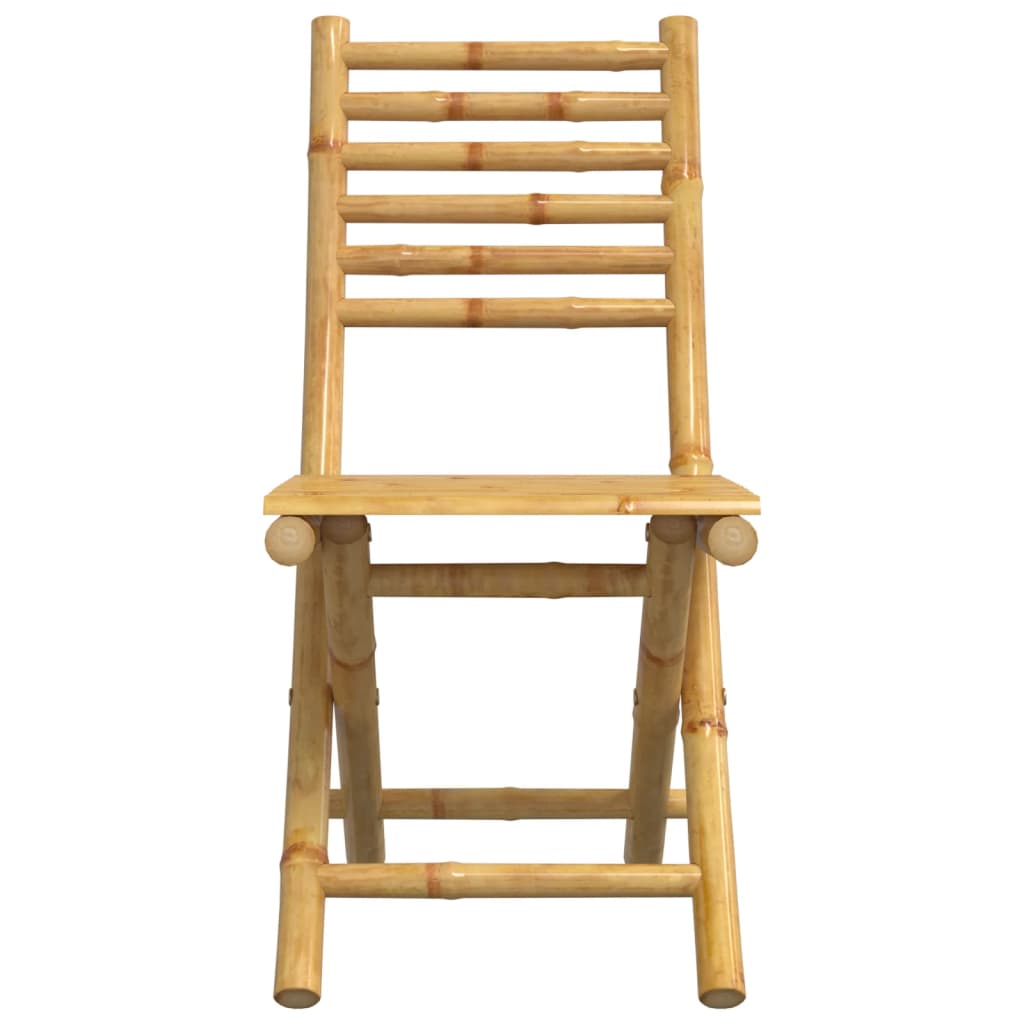 Folding Garden Chairs 2 Pcs 43X54X88 Cm Bamboo