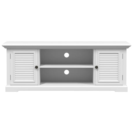 Tv Cabinet White 110X30X41 Cm Engineered Wood