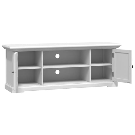 Tv Cabinet White 110X30X41 Cm Engineered Wood