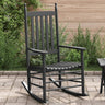 Rocking Chair With Curved Seat Poplar Wood