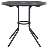 Patio Table Round Anthracite Ø80x72.5 cm Powder-coated Steel