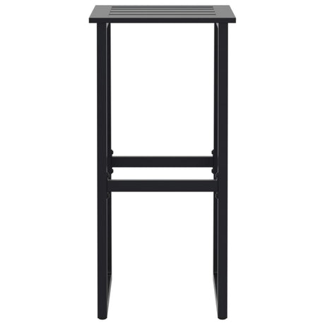 Bar Stools 4 Pcs Black 38X38X80 Cm Powder-Coated Steel