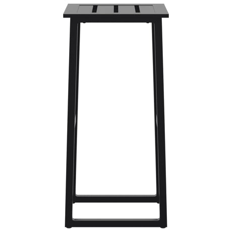 Bar Stools 4 Pcs Black 38X38X80 Cm Powder-Coated Steel