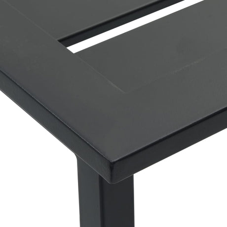 Bar Stools 4 Pcs Black 38X38X80 Cm Powder-Coated Steel