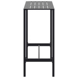 Bar Table Black Powder-Coated Steel
