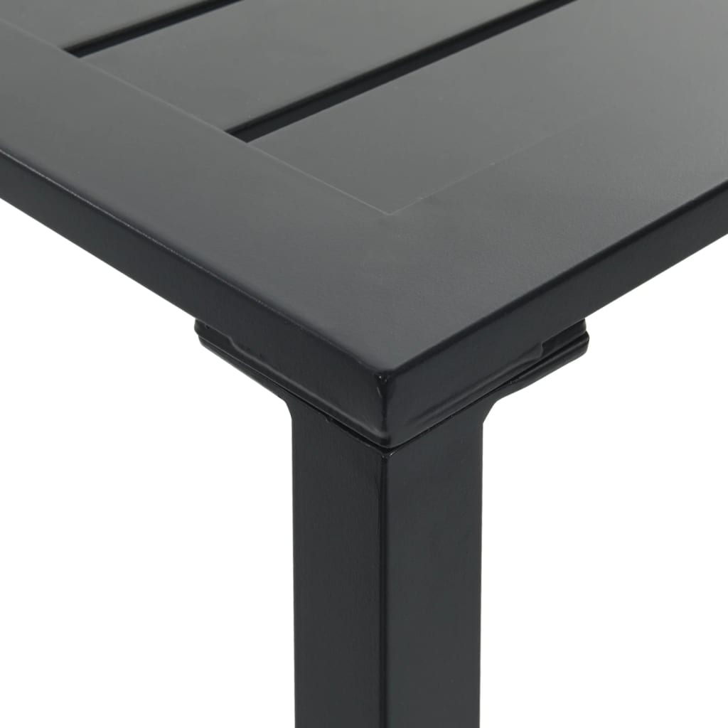Bar Table Black Powder-Coated Steel