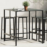 Bar Table Black Powder-Coated Steel